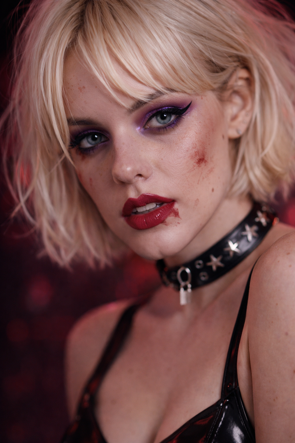 Lyra Reid bold makeup and icy gaze